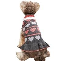 Algopix Similar Product 1 - Jecikelon Pet Dog Long Sweaters Dress