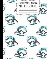 Algopix Similar Product 10 - Composition NoteBook Cute Orca Wide