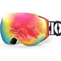 Algopix Similar Product 7 - ZIONOR X10 Ski Snowboard Snow Goggles