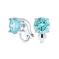 Algopix Similar Product 5 - 2CT Blue Brilliant Cut Solitaire Round