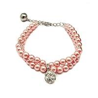 Algopix Similar Product 18 - PETFAVORITES Luxury 2 Row Pearls