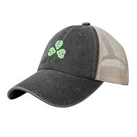 Algopix Similar Product 6 - JEOQJDSA Irish Shamrocks Denim Trucker