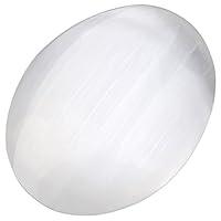 Algopix Similar Product 17 - Rockcloud Natural Oval Selenite Chakra