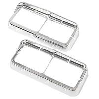 Algopix Similar Product 2 - KUAFU Chrome Headlight Bezel Compatible