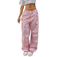 Algopix Similar Product 17 - Cargo Parachute Pants Women Baggy Cargo