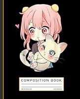 Algopix Similar Product 8 - Anime And Cats Lover Composition Book