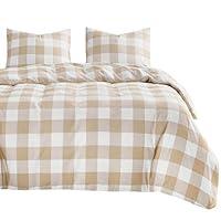 Algopix Similar Product 13 - Wake In Cloud  Gingham Comforter Set