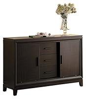 Algopix Similar Product 1 - Benzara Wooden Server Buffet with
