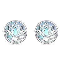 Algopix Similar Product 11 - WINNICACA Lotus Earrings for Women