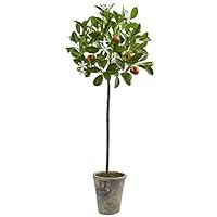 Algopix Similar Product 16 - Nearly Natural 38in. Potted Orange Tree