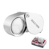 Algopix Similar Product 9 - KINGMAS Pocket Jewelry Loupe 30x 21mm