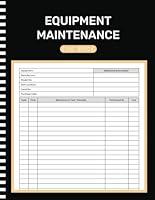 Algopix Similar Product 11 - Equipment Maintenance Log Book Daily