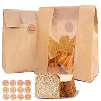 Algopix Similar Product 17 - SUNPRO Paper Bread Bags 100 Packs