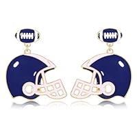 Algopix Similar Product 17 - Football Earrings for Women Enamel Game