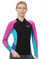 Algopix Similar Product 4 - REALON Women Men Top Wetsuit Jacket