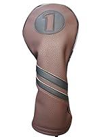 Algopix Similar Product 16 - Majek Retro Golf Headcover Brown and