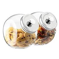 IVOOBR 24oz Acrylic Storage Jar, Airtight Lid with Silicone Sealing Ring,  Perfect Canister Container for Sugar, Tea, Spices, Herbs, Shells, Bath  Salt