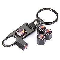 Algopix Similar Product 14 - CzlpV Black Car Wheel Tire Valve Caps