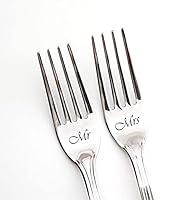 Algopix Similar Product 14 - Engraved wedding cake forks for