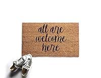 Algopix Similar Product 13 - All Are Welcome Here Doormat  18 Inch