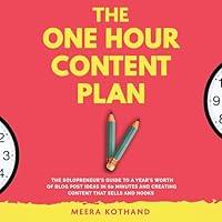 Algopix Similar Product 19 - The One Hour Content Plan The