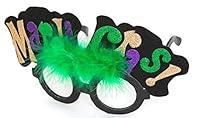 Algopix Similar Product 19 - Mardi Gras Jester Glasses with Green