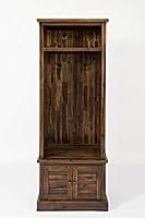 Algopix Similar Product 15 - Benjara Benzara Wooden Hall Tree with
