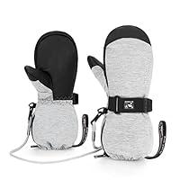Algopix Similar Product 8 - HIGHCAMP Kids Ski Mittens Waterproof