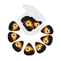 Algopix Similar Product 7 - Sport Fire Soccer Ball Guitar Picks