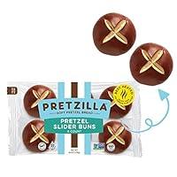 Algopix Similar Product 1 - Pretzilla Soft Pretzel Slider Buns, 6 CT