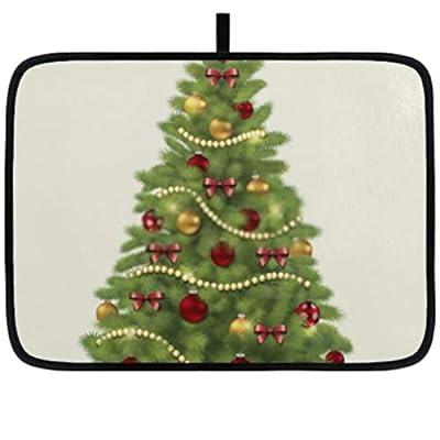 Best Deal for Dish Drying Mat For Kitchen Christmas Tree Countertop