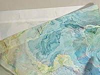 Algopix Similar Product 6 - Contemporary shower curtain in blue