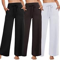 Algopix Similar Product 19 - TNNZEET 3 Pack Womens Wide Leg Pants