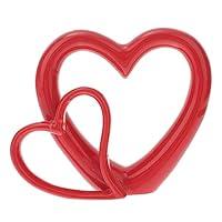 Algopix Similar Product 14 - Hydroponics Vase Red Heart Figurine