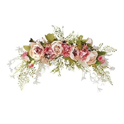 Ling's Moment 15 Inch Blush Artificial Flowers Bridal Bouquet, Wedding  Bouquets for Bride, for Wedding Ceremony and Anniversary