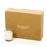 Algopix Similar Product 9 - Hosley Set of 12 Ivory Unscented Clear