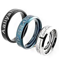 Algopix Similar Product 3 - Couple Ring Personalized Gift Stainless