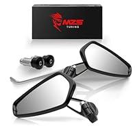 Algopix Similar Product 16 - MZS Motorcycle Bar End Mirrors Rear
