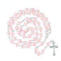 Algopix Similar Product 13 - OEMOO Rosary Beads Catholic for Woman