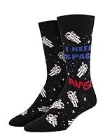 Algopix Similar Product 11 - Socksmith Mens I Need Space Crew