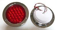 Algopix Similar Product 9 - Round 4 Red Led Tail stop Lamp light