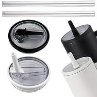 Algopix Similar Product 8 - 2Pcs 40 oz Tumbler Flip Straw Lid