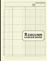 Algopix Similar Product 6 - 2 Column Ledger Book Simple Two Column