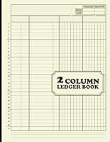 Algopix Similar Product 9 - 2 Column Ledger Book Simple Two Column