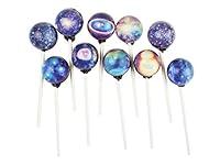 Algopix Similar Product 10 - 100 Pieces Galaxy Lollipops Stars