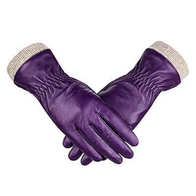 Men's Warm Winter Gloves Dressing Glove Motorcycle Thermal Lining Genuine  Leather 