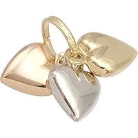 Algopix Similar Product 10 - 3 Puffed Heart Charms 14K Gold
