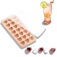 Algopix Similar Product 8 - Heart Shape Ice Cube Tray 21 Holes