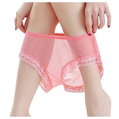 Sexy Translucent Lace See Through Postpartum Panties For Women Set