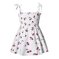 Algopix Similar Product 12 - TOPUUTP Girls Cherry Laceup Dress